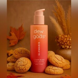 Dew of the Gods Glowasis Vitamin Blend Body Lotion Pumpkin Sugar Cookie, NEW!